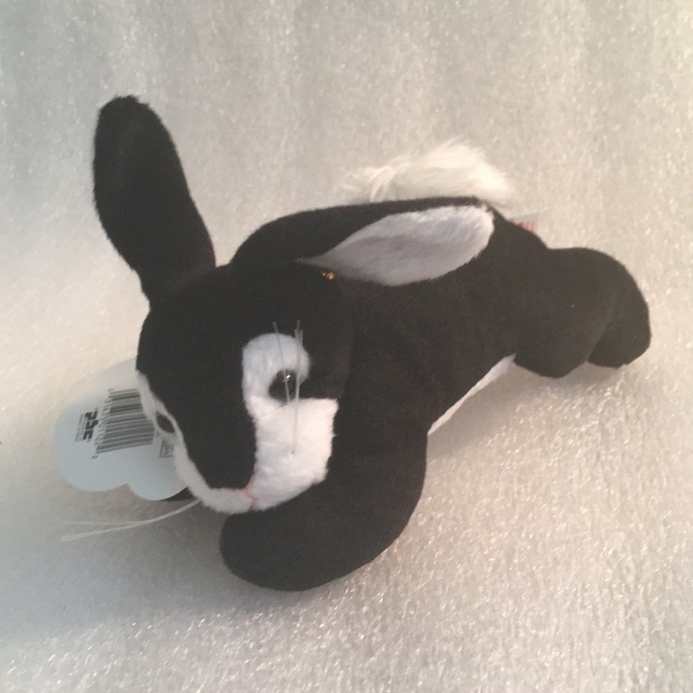 Rare Black Plush Bunny Rabbit PBC International